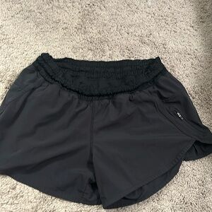 Black Lulu lemon tracker shorts
